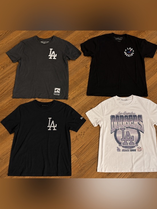Mitchell & Ness Other - Los Angeles Dodgers LA Logo Men’s Tshirt Bundle - you get all 4!